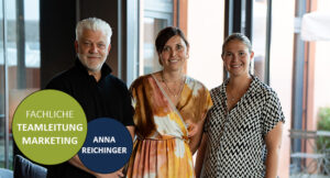 Gruppenbild mit Mark Hausmaninger, Anna Reichinger und Lara Hehrlein