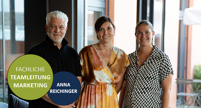 Gruppenbild mit Mark Hausmaninger, Anna Reichinger und Lara Hehrlein
